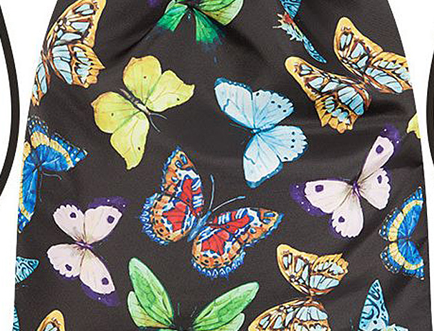 LOQIローキー ブランド バックパック ナップサック リュック 軽い 蝶々 バタフライ WILD Collection　Butterflies